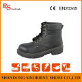 Black Action Leather Goodyear Welt Safety Shoes RS049